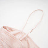 Bernice Pink Glossy Cape  Dress Set