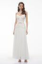 Bianka White Cross Front Ruched Maxi Dress