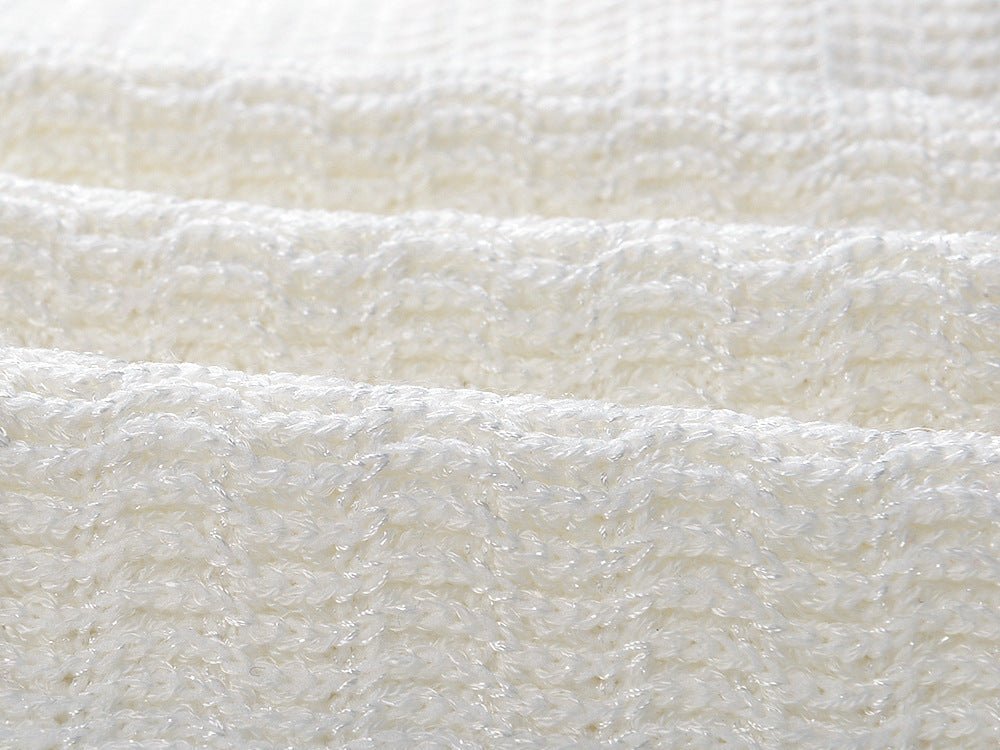 Bice Dress - Tailored Waist With Flared Hem - V - Neck With Contrasting Trim - Form - Fitting Yet Comfortable - Chic Modern Silhouette - Textured Knit Fabric