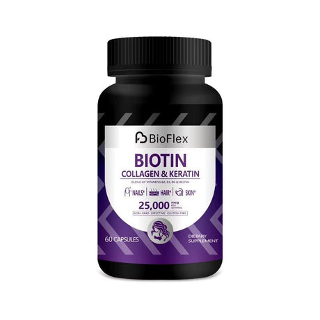 Biotin 60 Capsules – Hair, Skin & Nail Support with Multivitamins