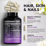 Biotin 60 Capsules – Hair, Skin & Nail Support with Multivitamins