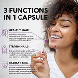 Biotin 60 Capsules – Hair, Skin & Nail Support with Multivitamins