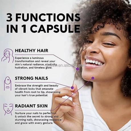 Biotin 60 Capsules – Hair, Skin & Nail Support with Multivitamins