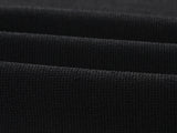 Black A-line Sleeveless Dress with Pearl Embellishment and Elegant Necklace Detail