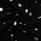Black crochet knit maxi dress with studded details by Chloe