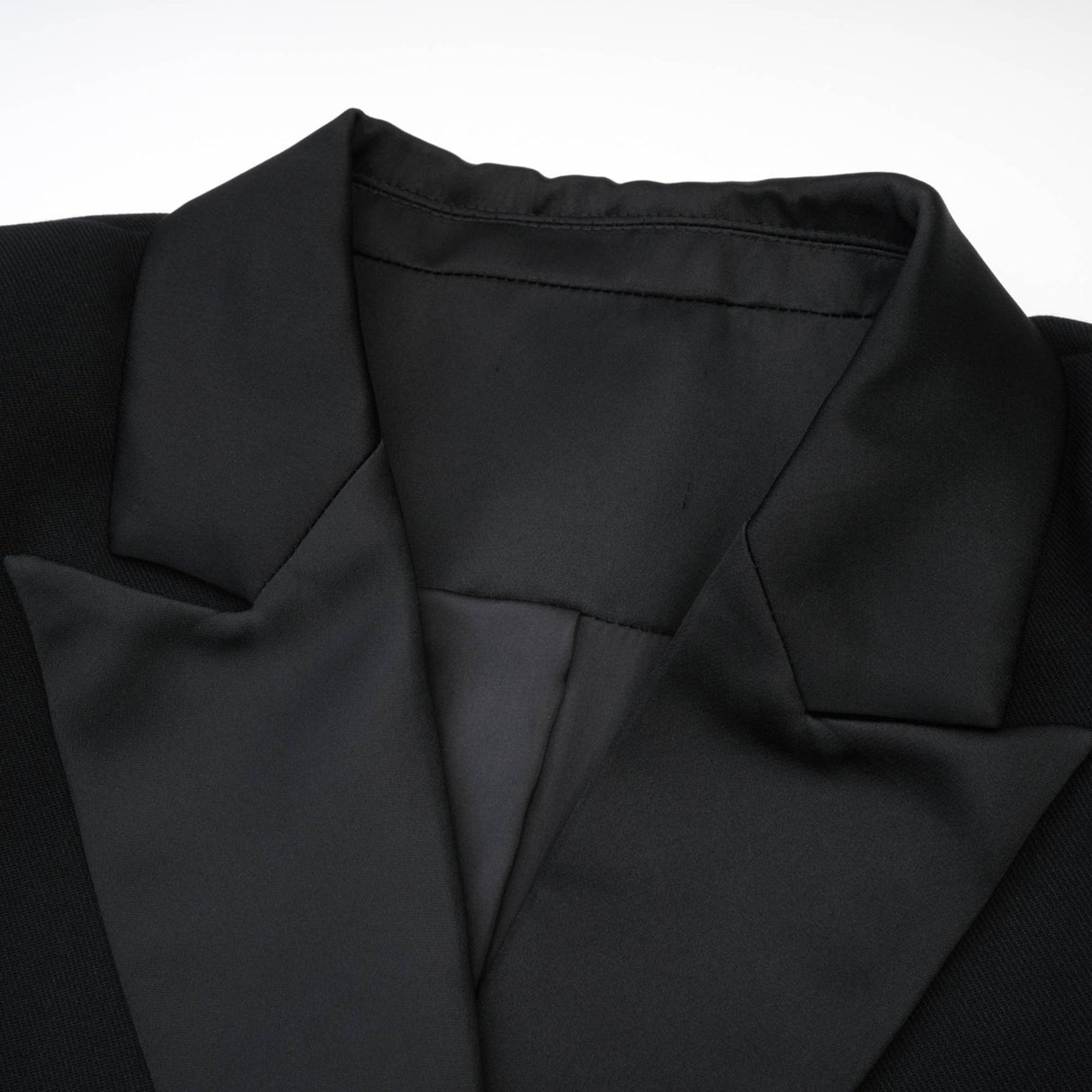 Black double breasted long coat named Eithne