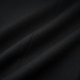 Black double breasted long coat named Eithne