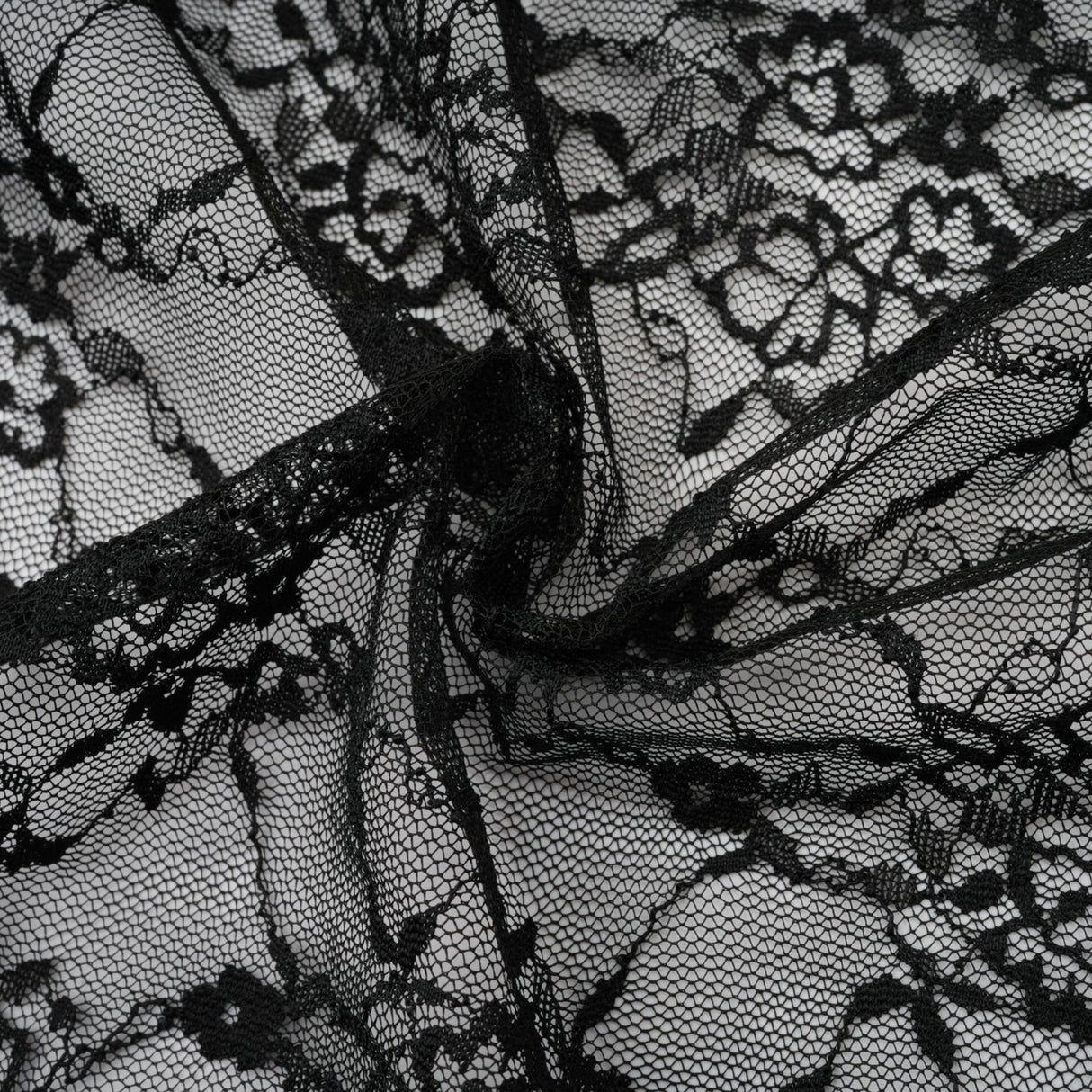 Black floral lace matching set with sleeveless vest and dress in Louise style