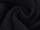 Black off-shoulder bodycon dress with bow detail and flared bottom