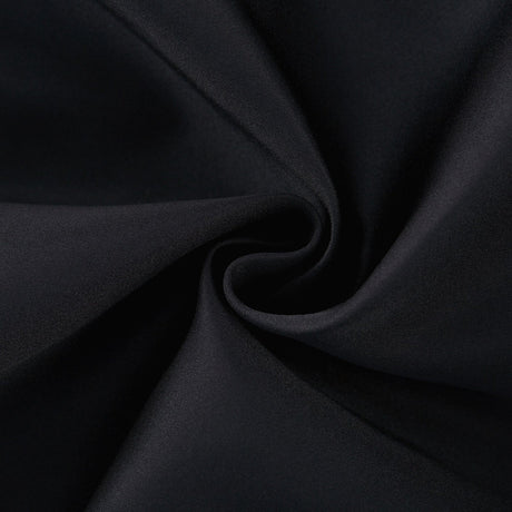 Black strapless mini dress with corset style and floral petal details named Lucie