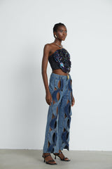 Blanche highwaist cutout jeans