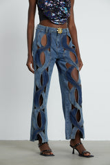 Blanche highwaist cutout jeans