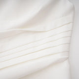 Blossom White One Shoulder Ruched Midi Dress