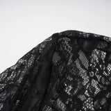 Bokamoso Black Lace Panel Maxi Gown