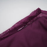 Borbála Magenta Lace Bodice Ruched Maxi Dress