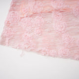 Branwen Pink 3DFloral Embroidered Lace Maxi Dress