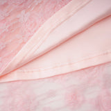 Branwen Pink 3DFloral Embroidered Lace Maxi Dress