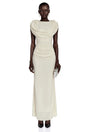 Breeze Cream Maxi Dress with Cape Sleeves