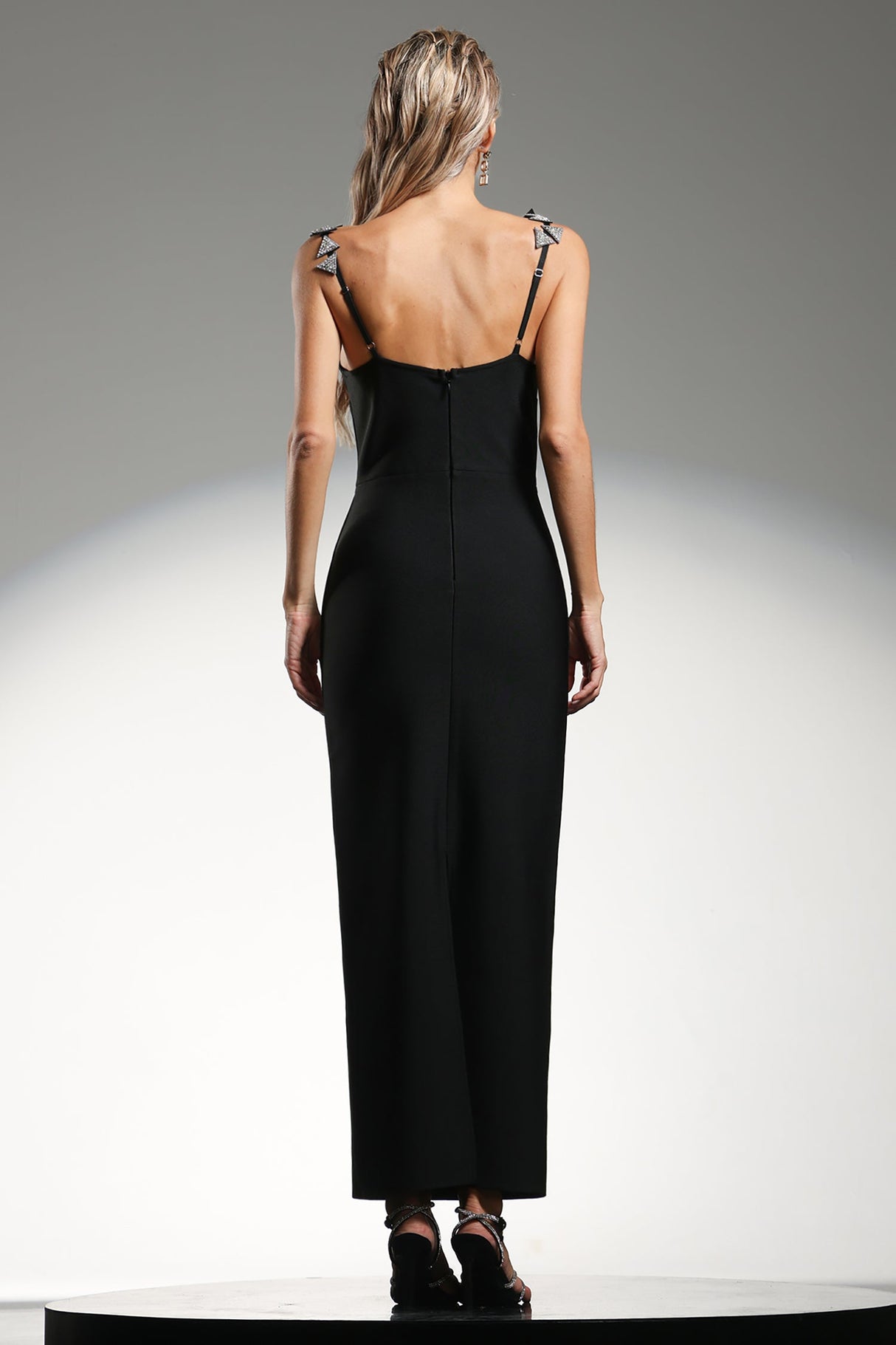 Brenna Black Diamond Pattern Dress