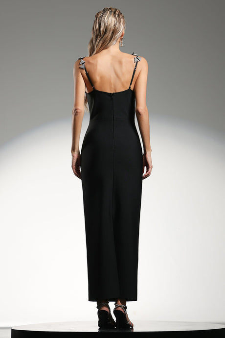 Brenna Black Diamond Pattern Dress
