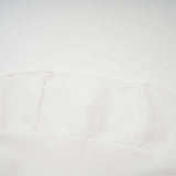 Brenna Maxi Dress White Tulle Paneling & Godet Design