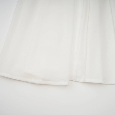 Brenna Maxi Dress White Tulle Paneling & Godet Design