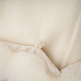 Brielle Coat - Long Sleeves - Faux - Fur Crystal & Pearl Embellishments - Front Button Fastening