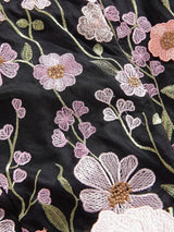 Bristol Midi Dress - Elegant Style - Floral Print - Long Sleeve - Fitted - Beach Occasion