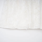 Bronte White Pleated Floral Lace Midi Dress
