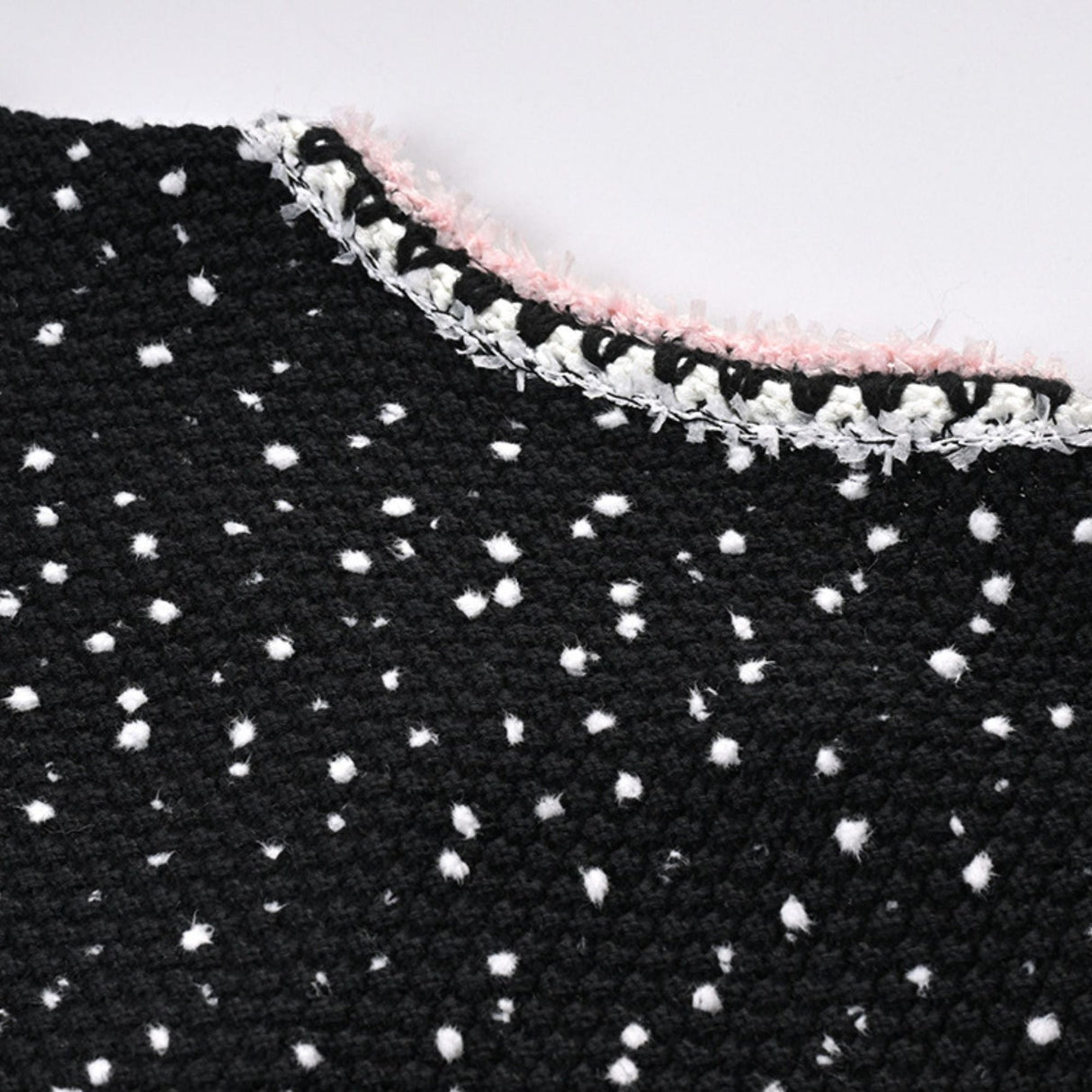 Brooklynn Jacket & Skirt - Long Sleeve - Snowflake Dots Design - Front Button Fastening - Knitted Construction