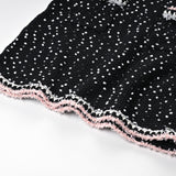 Brooklynn Jacket & Skirt - Long Sleeve - Snowflake Dots Design - Front Button Fastening - Knitted Construction