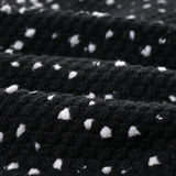 Brooklynn Jacket & Skirt - Long Sleeve - Snowflake Dots Design - Front Button Fastening - Knitted Construction