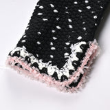 Brooklynn Jacket & Skirt - Long Sleeve - Snowflake Dots Design - Front Button Fastening - Knitted Construction