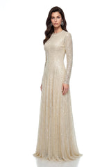 Brynhildr White Embellished Tulle Maxi Dress