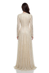 Brynhildr White Embellished Tulle Maxi Dress