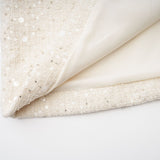 Brynn Mini Dress - Sleeveless with Sequin Detailing - Cut - Out Design - Crystal Embellishments - Bow Accent
