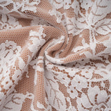 Bulelwa White SemiSheer Floral Lace Mini Dress