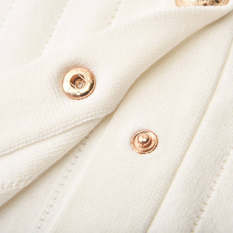 Button detailing knitted top  skirt matching set