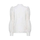 Calla fauxflower cutout blouse  shorts matching set