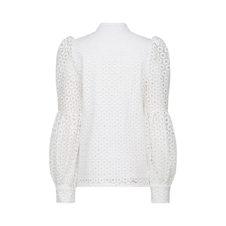 Calla fauxflower cutout blouse  shorts matching set