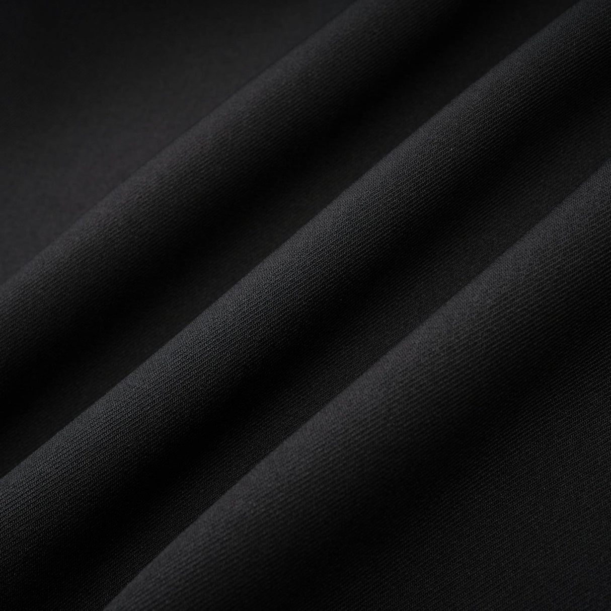 Camellia pleated black mini dress