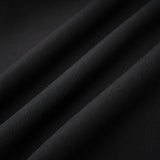 Camellia pleated black mini dress