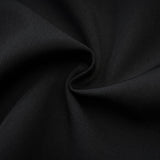 Camellia pleated black mini dress