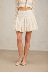 Camilla Mini Dress - High Rise Design - Sequin Embellishment - Pleated Detailing - Internal Shorts