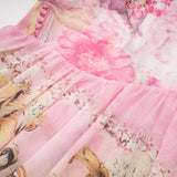 Camille patternprint flared mini dress