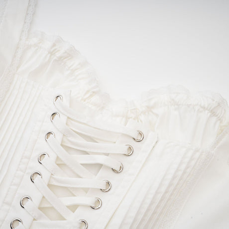 Camille white corset mini dress