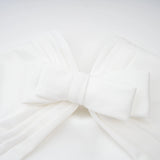 Camille White Statement Bow Mermaid Maxi Dress