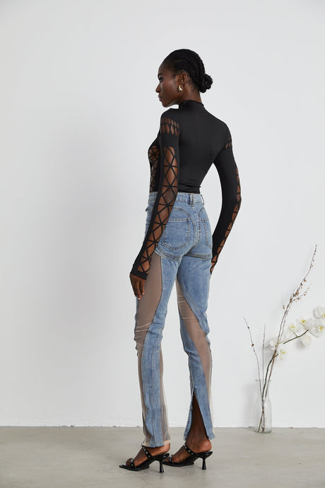 Capriana longsleeved cutout bodysuit