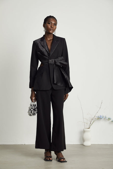 Capucine bowtie embellished blazer