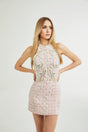 Capucine pearlembellished mini dress